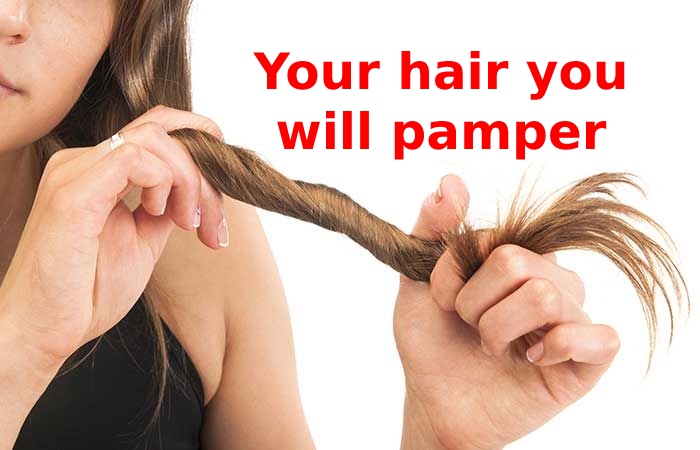 Your hair you will pamper Beauty Commandments of Winter