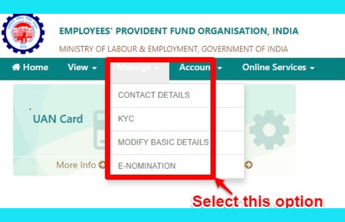 how to add nominee in epf