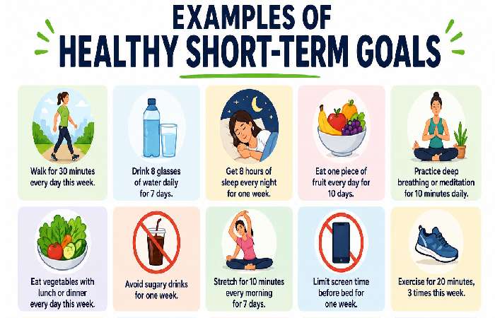 examples of short term health goals